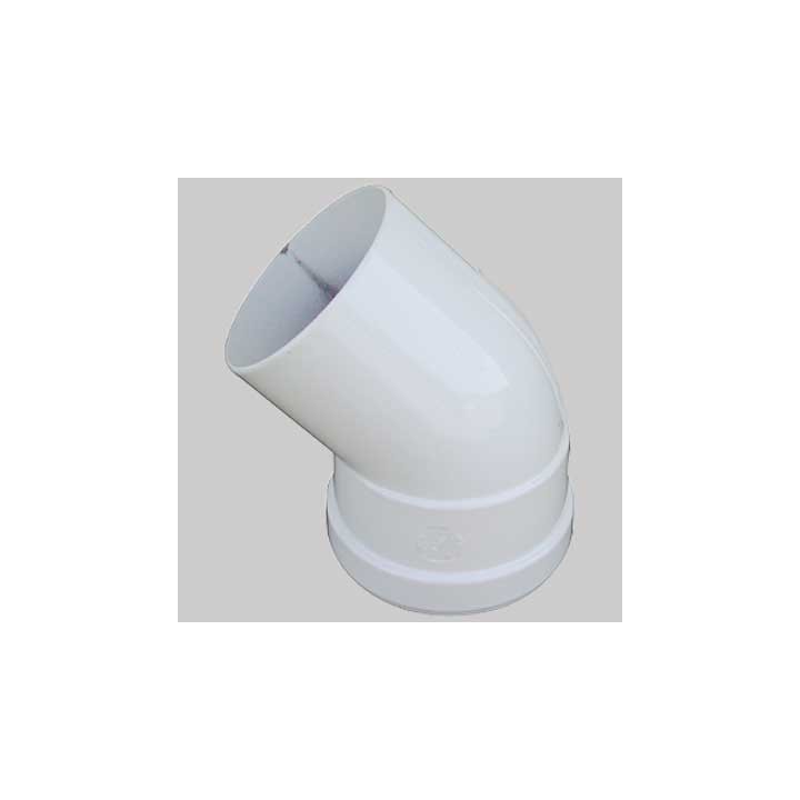 CURVA 45° CON GUARNIZIONE DOPPIO LABBRO - Ø 80 M/F