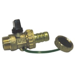 RUBINETTO SCARICO CALDAIA LEVA ALLUMINIO 1/2'' DN 10 PN 16