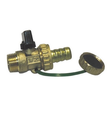 RUBINETTO SCARICO CALDAIA LEVA ALLUMINIO 1/2'' DN 10 PN 16