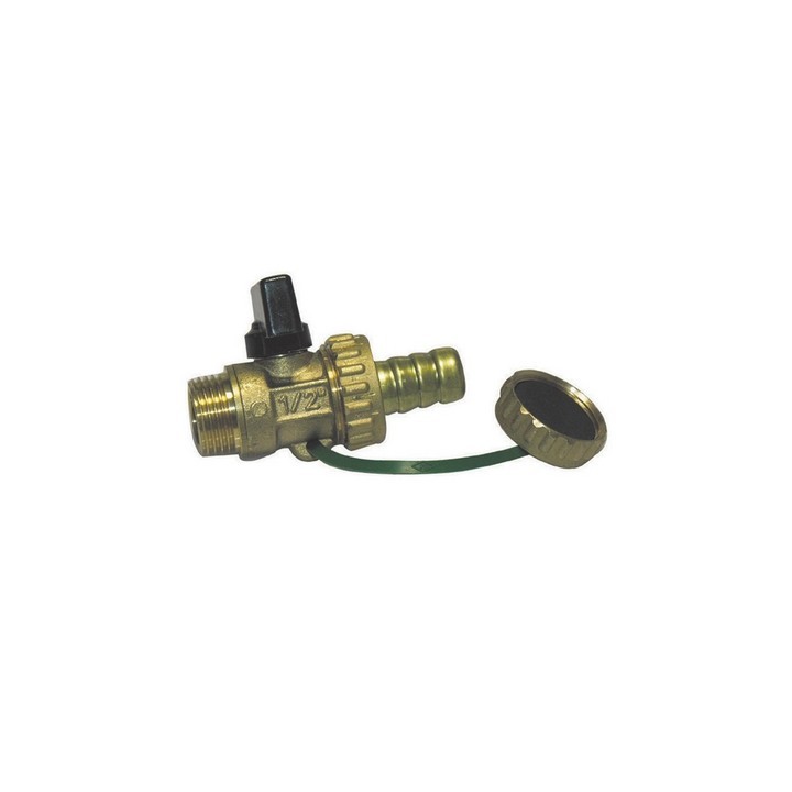 RUBINETTO SCARICO CALDAIA LEVA ALLUMINIO 1/2'' DN 10 PN 16