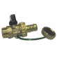 RUBINETTO SCARICO CALDAIA LEVA ALLUMINIO 1/2'' DN 10 PN 16