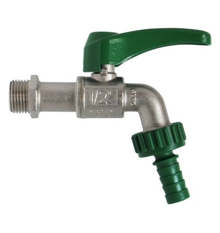 RUBINETTO ANTIGELO CON PORTAGOMMA ORIENTABILE 1/2" (DN 15) 15 bar / 217.5psi