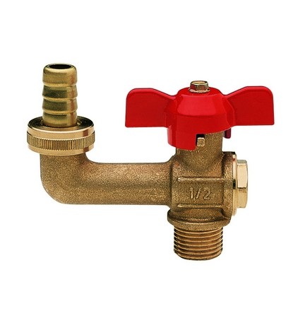 RUBINETTO PORTAGOMMA A SFERA PER GIARDINO 3/4" (DN 20) 15 bar/217.5psi