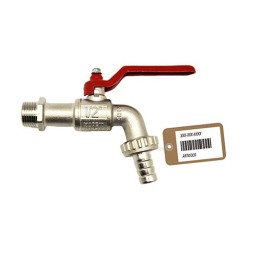 RUBINETTO A SFERA CON PORTAGOMMA F-BRICO 1/2" DN 10 PN 16