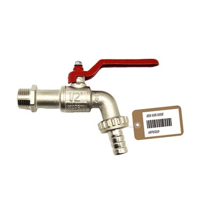 RUBINETTO A SFERA CON PORTAGOMMA F-BRICO 3/4" DN 14 PN 16