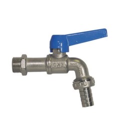 RUBINETTO A SFERA CURVO CON PORTAGOMMA MOD. EKO-LUX 3/4"