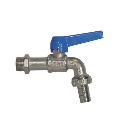 RUBINETTO A SFERA CURVO CON PORTAGOMMA MOD. EKO-LUX 3/4"