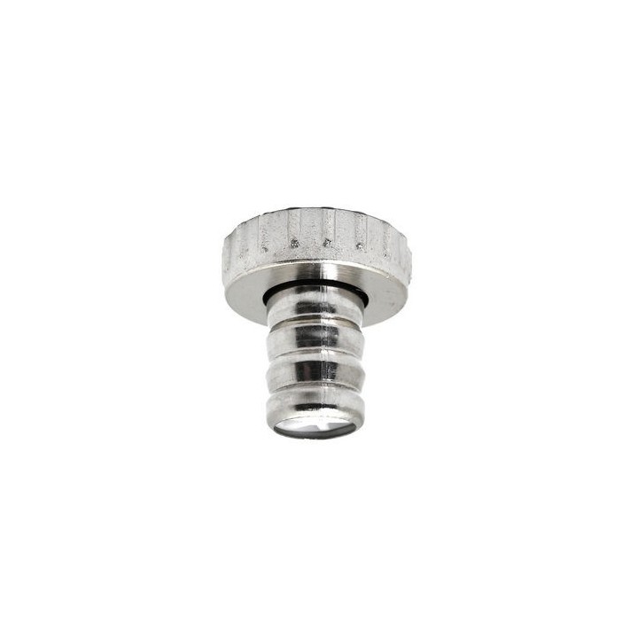 RACCORDO PORTAGOMMA CROMATO 1" x 3/4