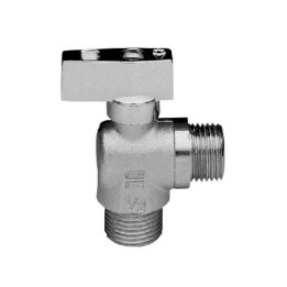 RUBINETTO A SFERA CON LEVETTA CROMATA 1/2 X 1/2 DN 10