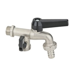 RUBINETTO PORTAGOMMA DUPLEX LEVA IN ALLUMINIO 1/2'' DN 10 PN 16