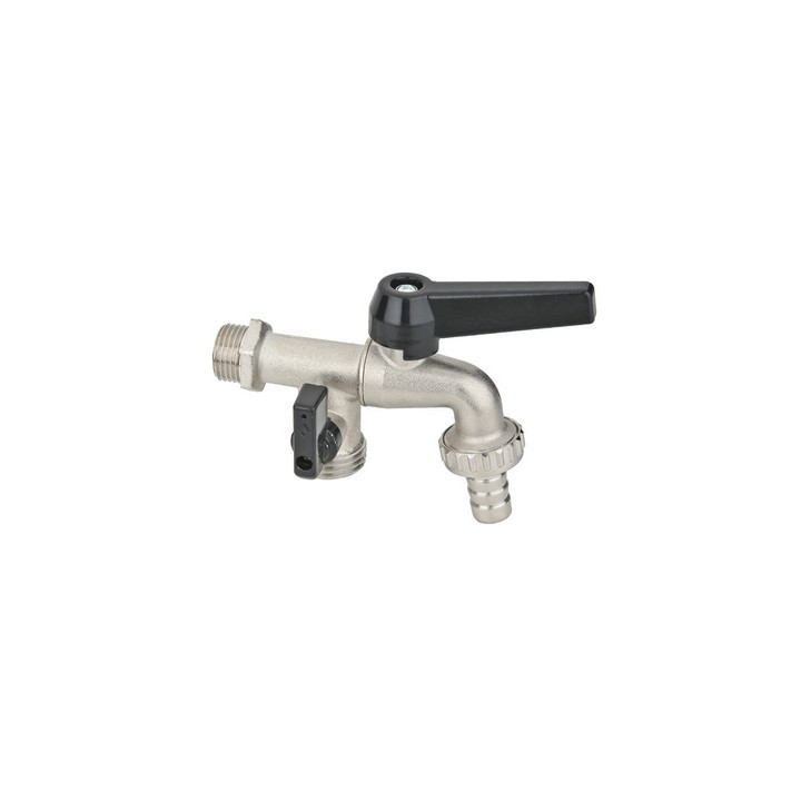 RUBINETTO PORTAGOMMA DUPLEX LEVA IN ALLUMINIO 1/2'' DN 10 PN 16