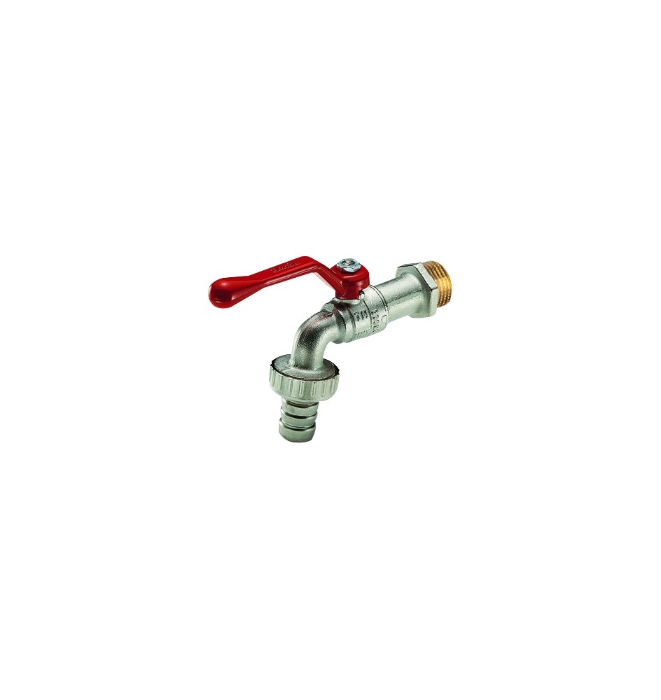 RUBINETTO A SFERA EOLO PORTAGOMMA LEVA ALLUMINIO ROSSA 3/8 Leva rossa