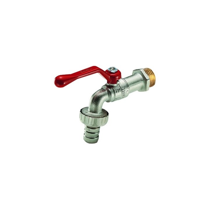 RUBINETTO A SFERA EOLO PORTAGOMMA LEVA ALLUMINIO ROSSA 3/8 Leva rossa