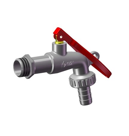 RUBINETTO PORTAGOMMA LUCCHETTABILE 1/2'' DN 10 PN 16