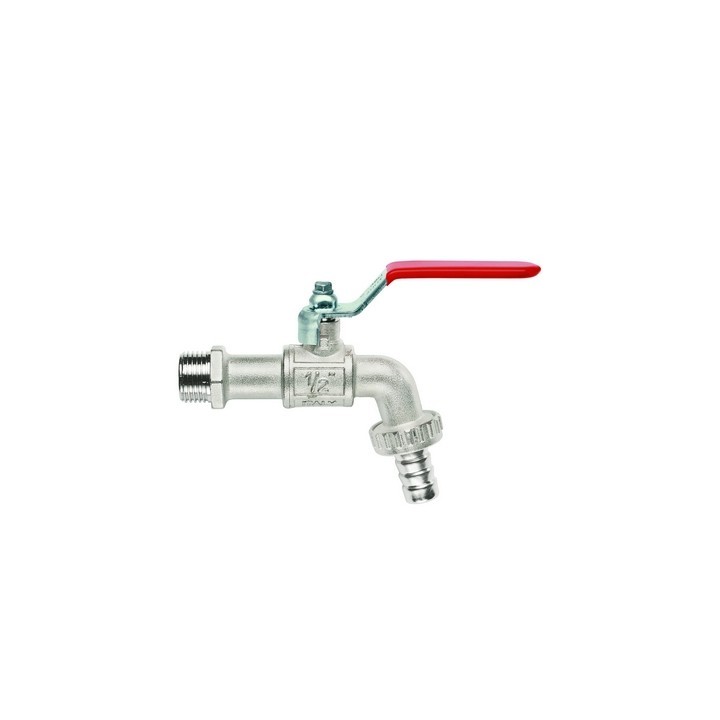 RUBINETTO PORTAGOMMA A SFERA LEVA PIATTA 3/4" (DN 20) 15 bar/217.5 psi