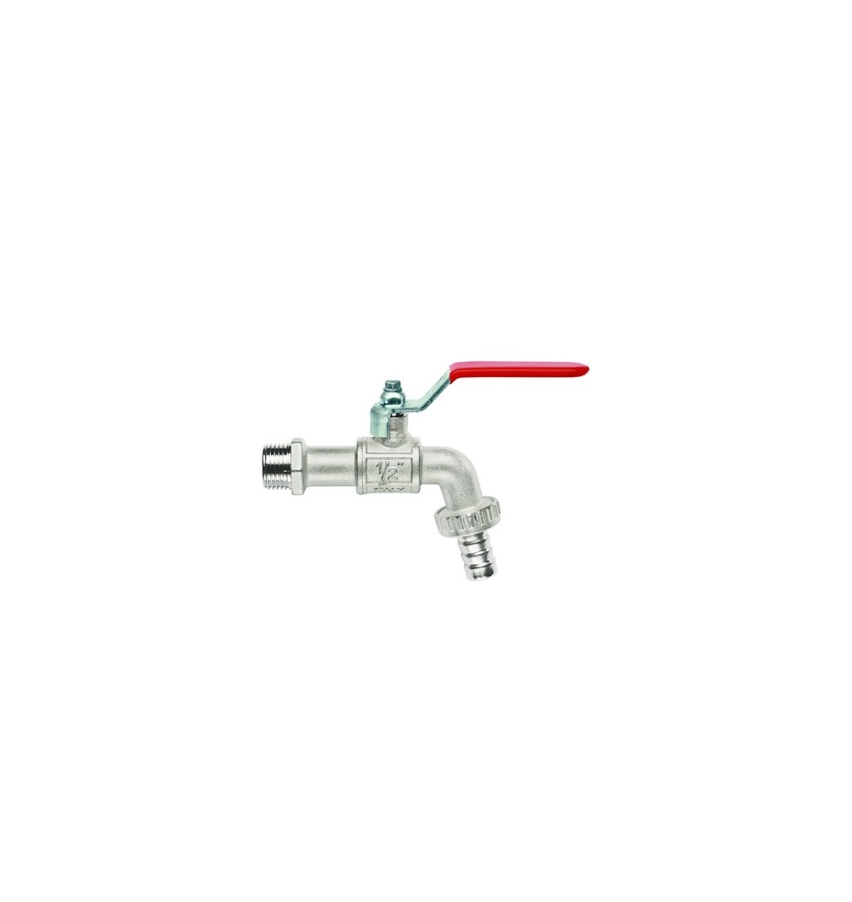 RUBINETTO PORTAGOMMA A SFERA LEVA PIATTA 1" (DN25) 12 bar / 174 psi