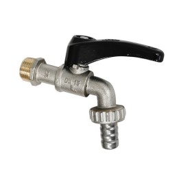 RUBINETTO PORTAGOMMA A SFERA LEVA NERA 3/4" (DN 20) 15 bar/217.5 psi