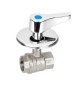 VALVOLA A SFERA AD INCASSO CON MANIGLIA 3/4'' DN 20 PN 40