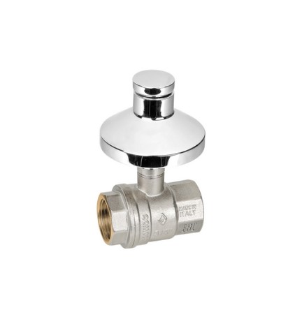 VALVOLA A SFERA AD INCASSO CON CAPPUCCIO 1/2'' DN 15 PN 64