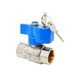 VALVOLA A SFERA FF CON SERRATURA 3/4"