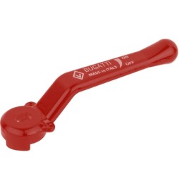 LEVA ALLUMINIO ROSSA PER VALVOLE E RUBINETTI BUGATTI 1/2"