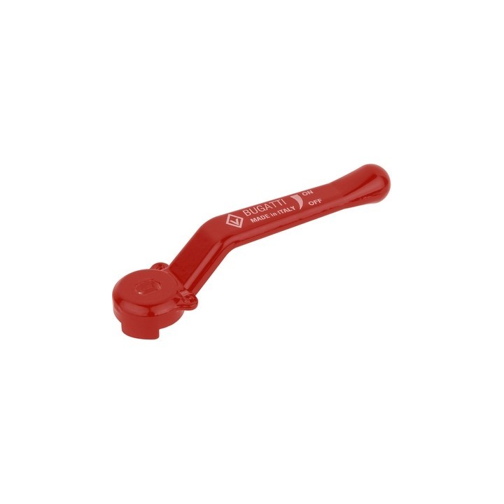 LEVA ALLUMINIO ROSSA PER VALVOLE E RUBINETTI BUGATTI 1/2"