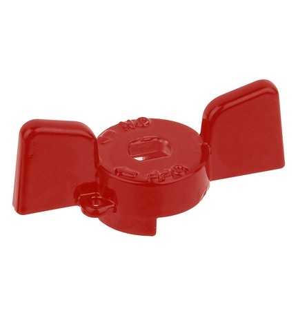 FARFALLA ALLUMINIO ROSSA PER VALVOLE E RUBINETTI BUGATTI 3/4"