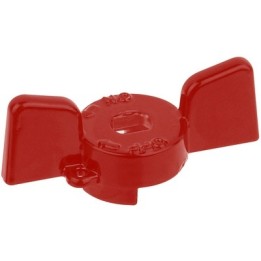 FARFALLA ALLUMINIO ROSSA PER VALVOLE E RUBINETTI BUGATTI 1"1/4