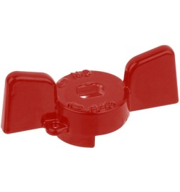 FARFALLA ALLUMINIO ROSSA PER VALVOLE E RUBINETTI BUGATTI 1"1/4