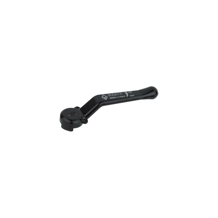 LEVA ALLUMINIO NERA PER VALVOLE E RUBINETTI BUGATTI 1/2"