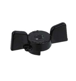 FARFALLA IN ALLUMINIO NERA PER VALVOLE E RUBINETTI BUGATTI 1/2"