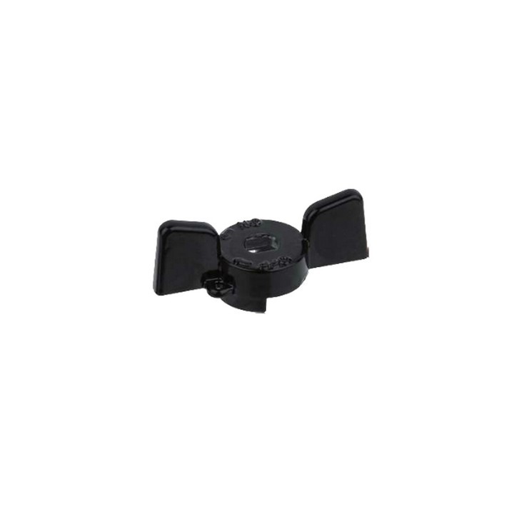 FARFALLA IN ALLUMINIO NERA PER VALVOLE E RUBINETTI BUGATTI 3/4"