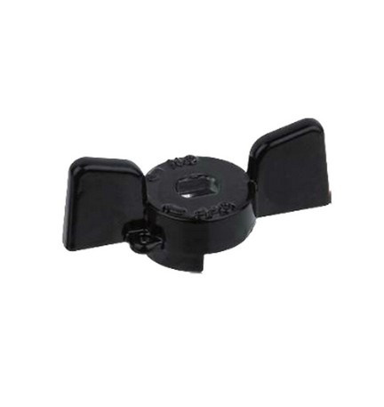 FARFALLA IN ALLUMINIO NERA PER VALVOLE E RUBINETTI BUGATTI 1"1/4