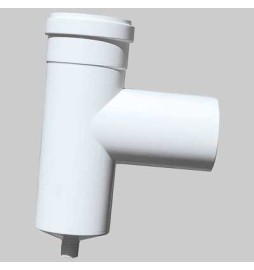 RACCORDO A TEE CON TAPPO RACCOGLI CONDENSA - Ø 80 FF