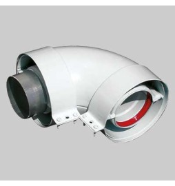 CURVA PER KIT COASSIALE A 90° - 60 - 100