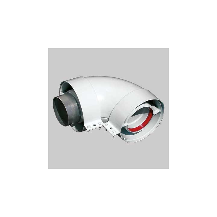 CURVA PER KIT COASSIALE A 90° - 60 - 100