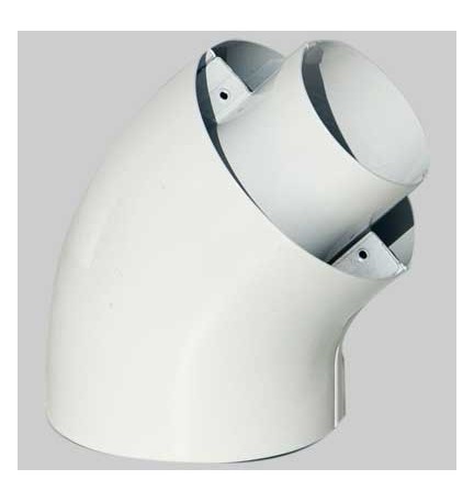 CURVA PER KIT COASSIALE 45° - Ø 60/100 45°