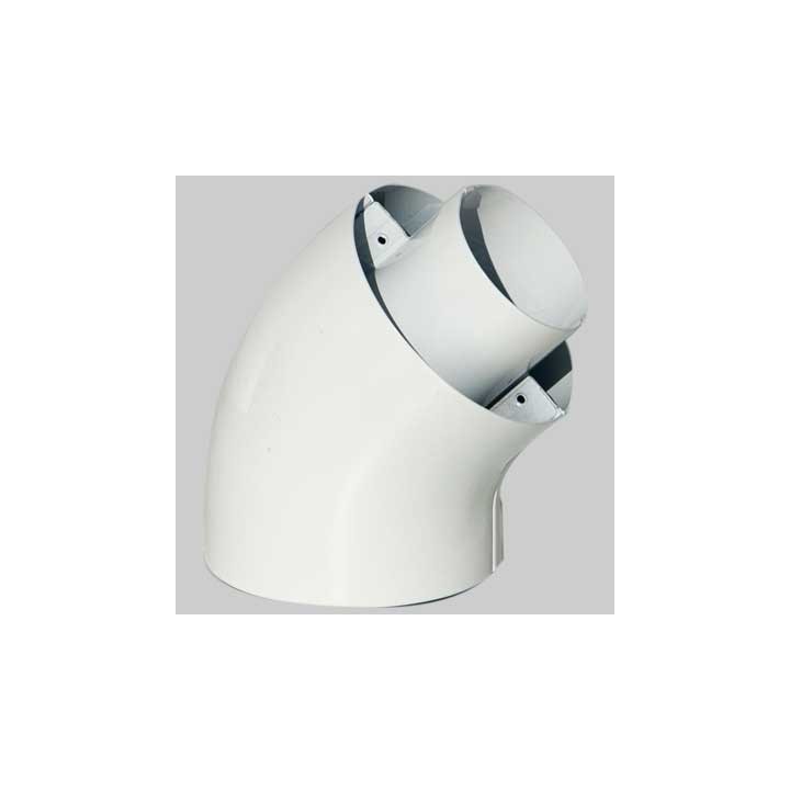 CURVA PER KIT COASSIALE 45° - Ø 60/100 45°