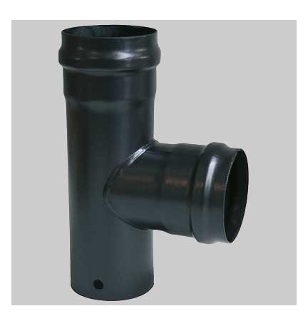 Raccordo a TEE Nero - FF dm 100
