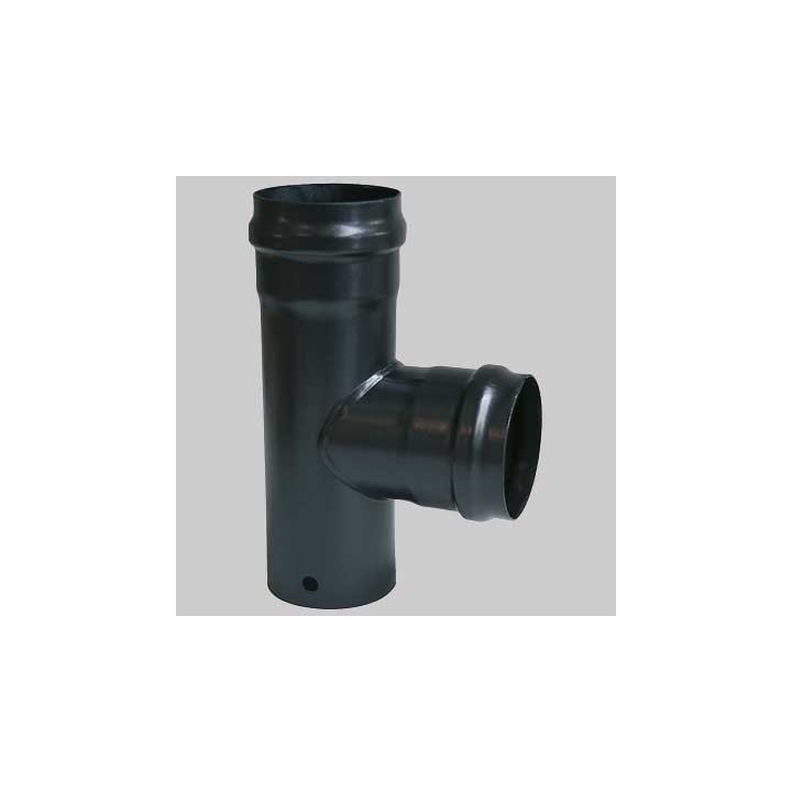 Raccordo a TEE Nero - FF dm 100
