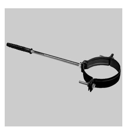 Collare reggitubo nero opaco - dm 80