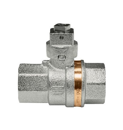 VALVOLA A SFERA GALAXY FF CON CAPPUCCIO PIOMBATURA 1/2" DN 15 PN 63