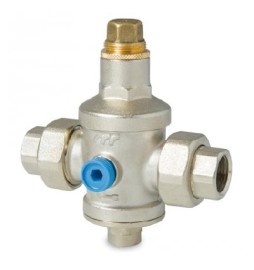 RIDUTTORE DI PRESSIONE CON SEDE INOX E BOCCHETTONI FF 3/4 DN 20