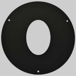 ROSONE COPRIMURO OVALE - Ø 80