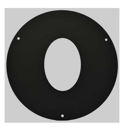 ROSONE COPRIMURO OVALE - Ø 80