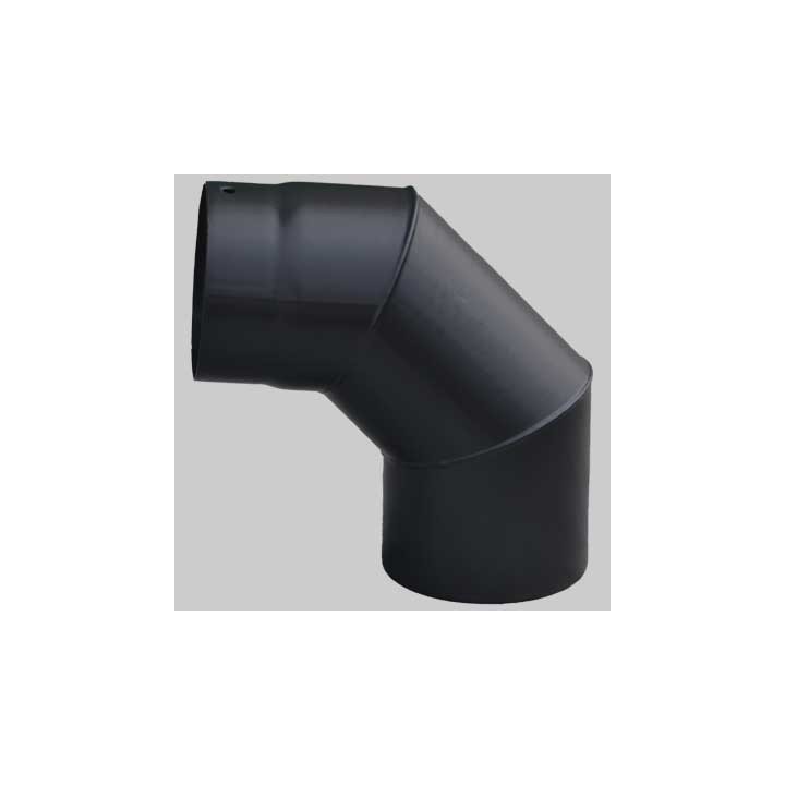 CURVA CHIUSA NERO OPACO - 90° Ø 130