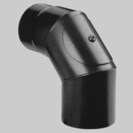 CURVA CHIUSA CON ISPEZIONE NERO OPACO - 90° Ø 120