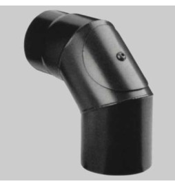 CURVA CHIUSA CON ISPEZIONE NERO OPACO - 90° Ø 120