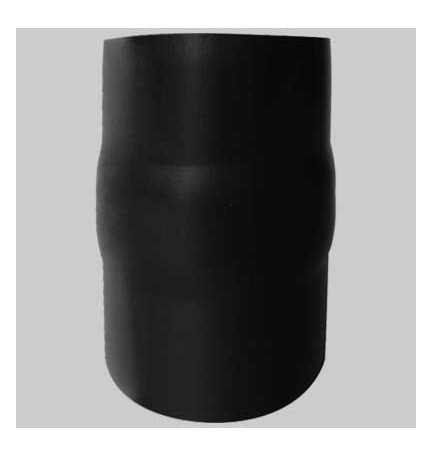 RACCORDO PER STUFE NERO OPACO MM - Ø 130