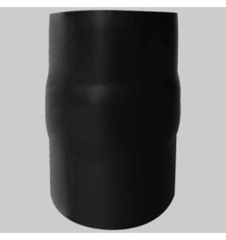 RACCORDO PER STUFE NERO OPACO MM - Ø 150
